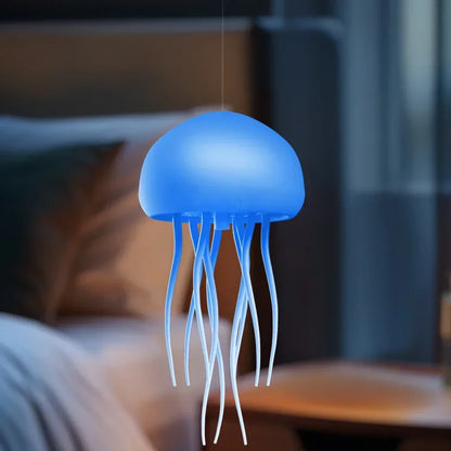 Cartoon Dancing Jellyfish Night Light RGB Gradient Cute Jellyfish Bedside Lamp Voice Control Type-C Charging LED Night Lamp